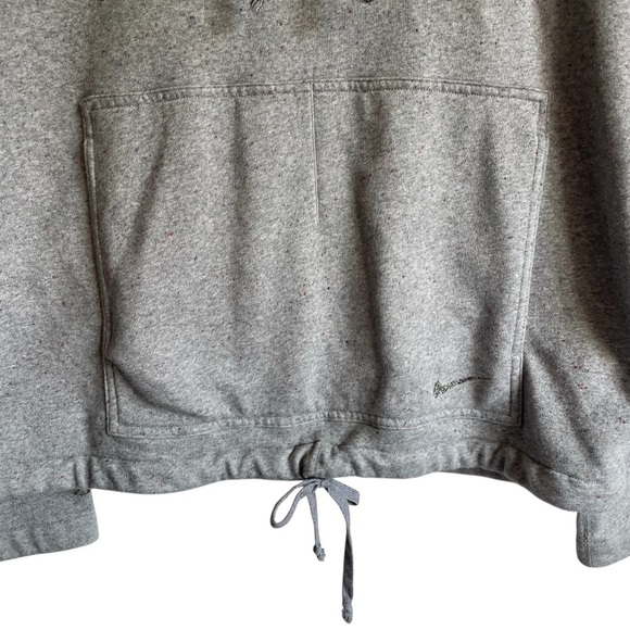 Nike Dri Fit Yoga Heather Gray Pullover Sweatshirt Hoodie OVERSIZED Size Medium - Picture 3 of 8